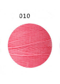 Вощеная нить 0,8мм, "Джин розовый", бобина 100 м