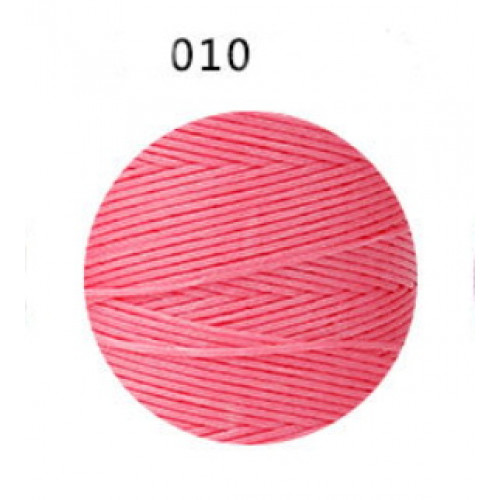 Вощеная нить 0,8мм, "Джин розовый", бобина 100 м