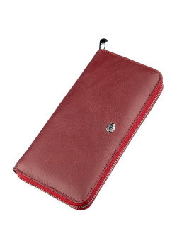 Универсальный женский клатч на молнии ST Leather 18865 Красный