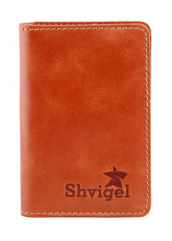 Кожаная визитница SHVIGEL 00115