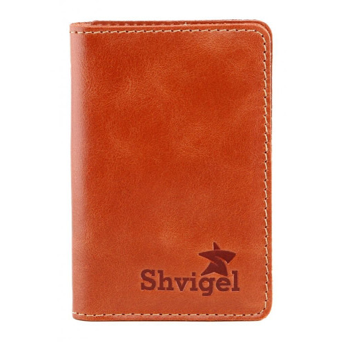 Кожаная визитница SHVIGEL 00115