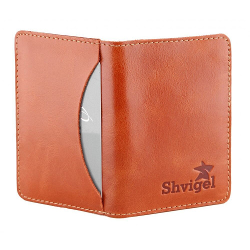 Кожаная визитница SHVIGEL 00115