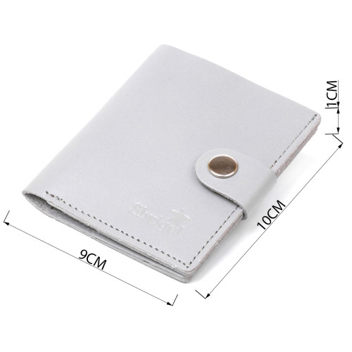 Практичне портмоне із натуральної шкіри Shvigel 16514 Сірий