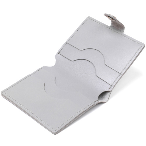 Практичне портмоне із натуральної шкіри Shvigel 16514 Сірий