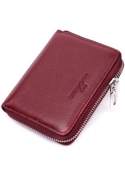 Практичный кошелек для женщин из натуральной кожи ST Leather 22450 Бордовый