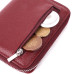 Женский кошелек среднего размера из натуральной кожи ST Leather 22551 Бордовый
