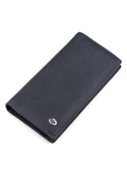 Чоловічий купюрник ST Leather 18370 (ST148) дуже зручний Синій