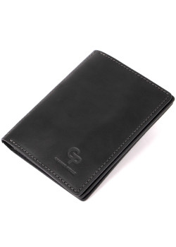 Кожаная обложка для документов GRANDE PELLE 11494 Черный