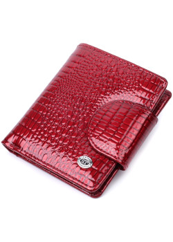 Лакований гаманець для жінок середнього розміру ST Leather 22685 Червоний