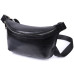 Кожаная бананка унисекс GRANDE PELLE 22813 Черный