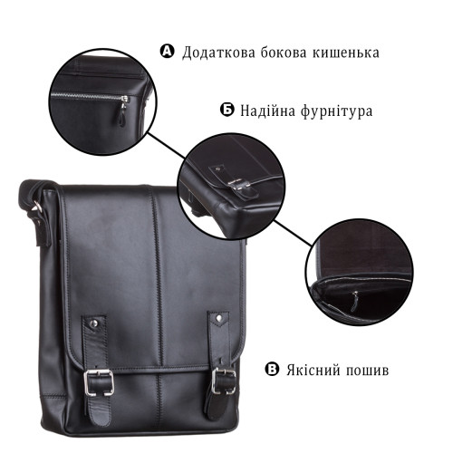Сумка мужская SHVIGEL 11040 Черная