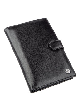 Гаманець-візитниця для чоловіків ST Leather 18831 Чорний