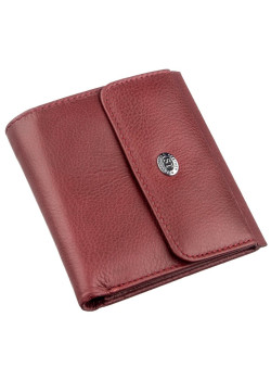 Небольшой женский бумажник с монетницей ST Leather 18920 Бордовый