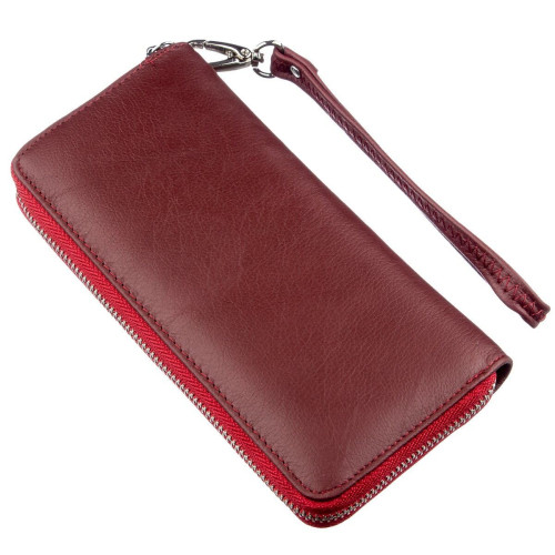 Универсальный клатч-кошелек для женщин ST Leather 18935 Темно-красный