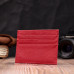 Яркий кард-кейс из натуральной кожи ST Leather 22445 Красный