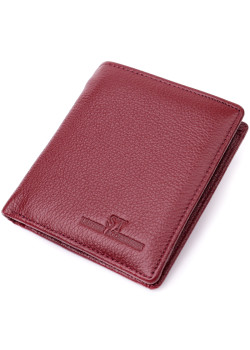 Маленький женский кошелек из натуральной кожи ST Leather 19467 Бордовый