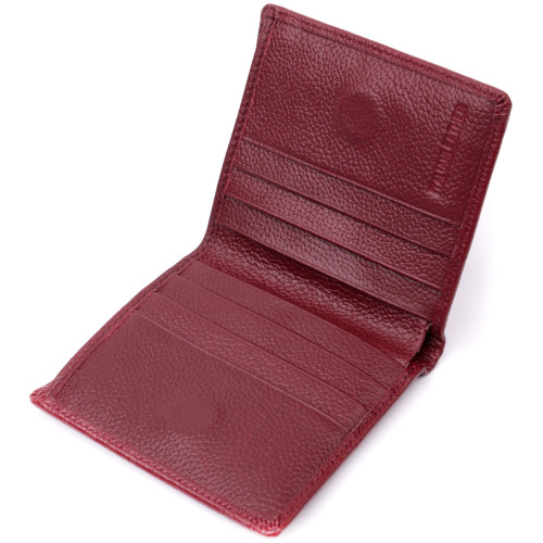 Маленький женский кошелек из натуральной кожи ST Leather 19467 Бордовый