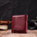 Маленький женский кошелек из натуральной кожи ST Leather 19467 Бордовый
