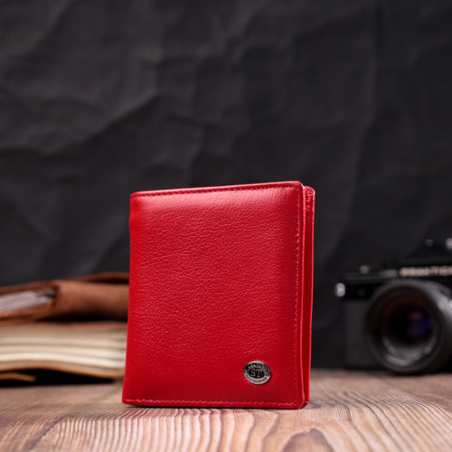 Яркая модель кошелька из натуральной кожи ST Leather 19475 Красный