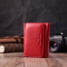 Шкіряний яскравий гаманець для жінок ST Leather 22505 Червоний