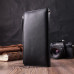 Лаконичный женский вертикальный кошелек-клатч из натуральной кожи ST Leather 22537 Черный