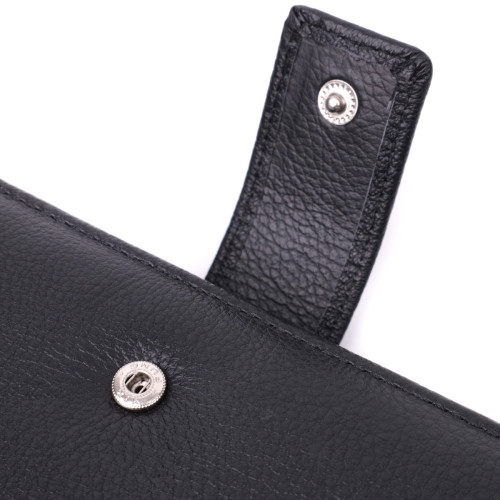 Надежный женский кошелек из натуральной кожи ST Leather 22548 Черный