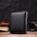 Портмоне для женщин на молнии в классическом цвете из натуральной кожи ST Leather 19488 Черный