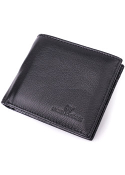 Кожаное мужское портмоне из зажимом ST Leather 22481 Черный