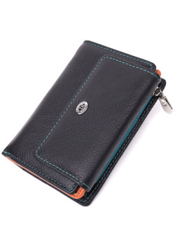 Стильний гаманець для жінок із натуральної шкіри ST Leather 22501 Чорний