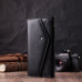 Кожаный женский кошелек с геометрическим клапаном ST Leather 22546 Черный