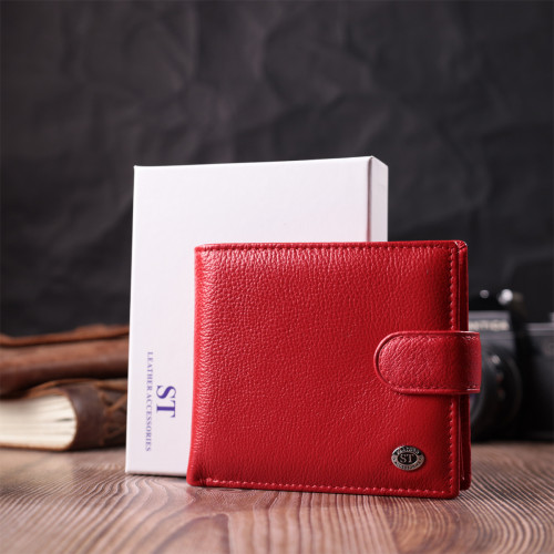 Женский трендовый бумажник из натуральной кожи ST Leather 22555 Красный
