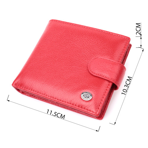 Женский трендовый бумажник из натуральной кожи ST Leather 22555 Красный