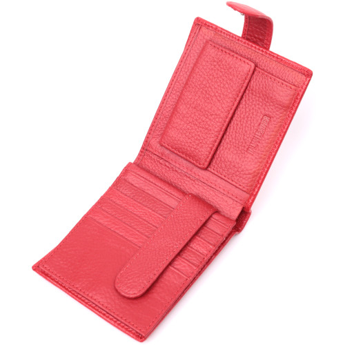 Женский трендовый бумажник из натуральной кожи ST Leather 22555 Красный