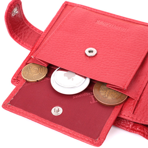 Женский трендовый бумажник из натуральной кожи ST Leather 22555 Красный