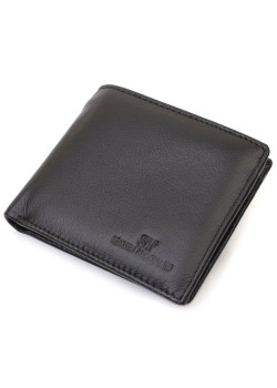 Чоловіче портмоне з натуральної шкіри ST Leather 22734 Чорний