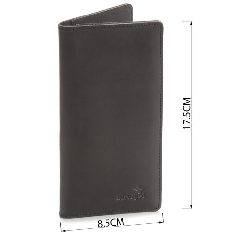Кошелек SHVIGEL из винтажной кожи 13794 Черный
