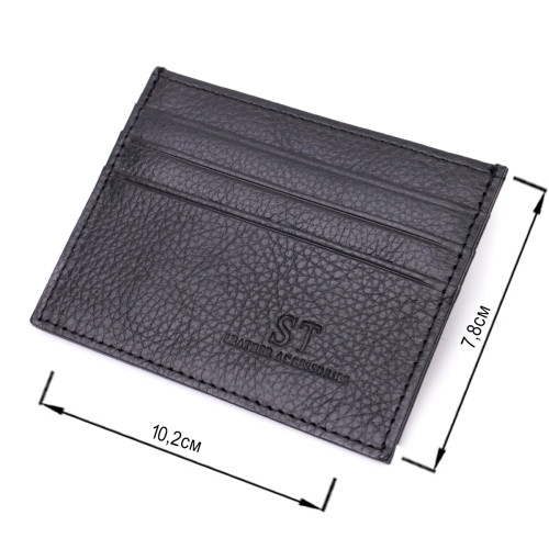 Стильный кард-кейс из натуральной кожи ST Leather 22447 Черный
