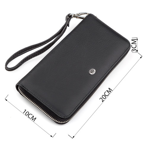 Мужской кошелек ST Leather 18422 (ST45) натуральная кожа Черный