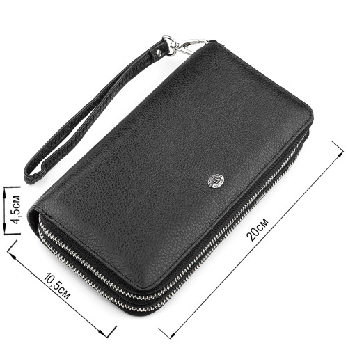 Мужской кошелек ST Leather 18451 (ST127) натуральная кожа Черный