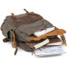 Туристический рюкзак canvas Vintage 20107 Болотный