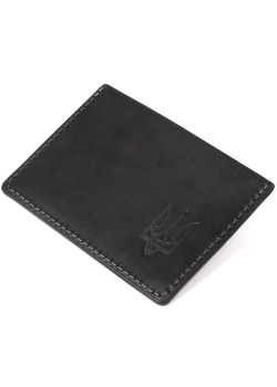 Кожаная обложка для пенсионного удостоверения GRANDE PELLE 11506 Черный