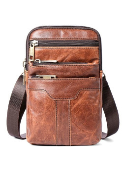 Сумка мужская Vintage 14724 Коричневая