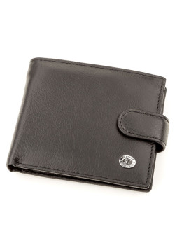 Чоловічий шкіряний купюрник ST Leather 18308 (ST104) Чорний