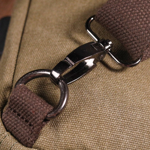 Сумка через плече з USB кабелем чоловіча із щільного текстилю 21223 Vintage Оливкова