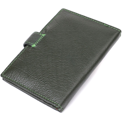 Оригинальная обложка на документы унисекс из натуральной кожи ST Leather 23119 Зеленый