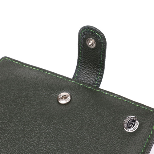 Оригинальная обложка на документы унисекс из натуральной кожи ST Leather 23119 Зеленый