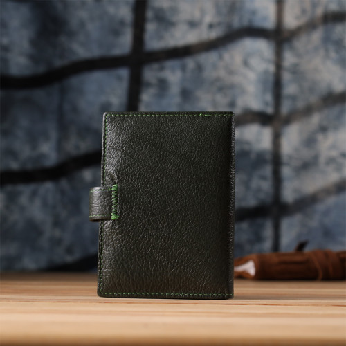 Оригинальная обложка на документы унисекс из натуральной кожи ST Leather 23119 Зеленый