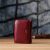 Компактный женский кошелек из натуральной кожи ST Leather 23073 Бордовый