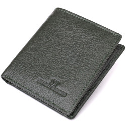Женский кошелек на магните из натуральной кожи ST Leather 23093 Зеленый