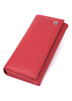 Женский вместительный кошелек из натуральной кожи ST Leather 23096 Красный